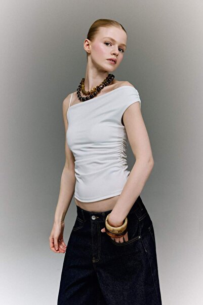 DeFacto Στενή εφαρμογή μπλούζα με έναν ώμο H3875AX26SM