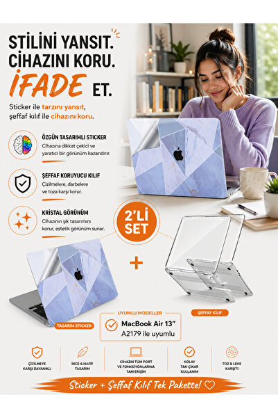 Mcstorey Protective Covering Compatible With Macbook Air Case 13inch Sticking...