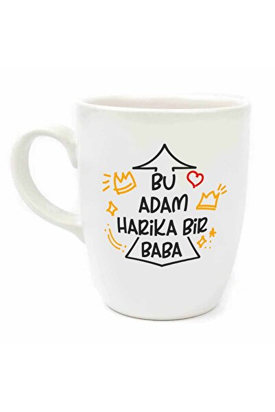 This Man Is A Wonderful Father! Cream Oval Mug - Gift Ceramic Mug
