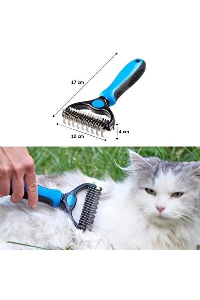 Roichil Plastik Saplı Metal Kedi Köpek Bakım Kıtık Tüy Topak Açıcı Tarak
