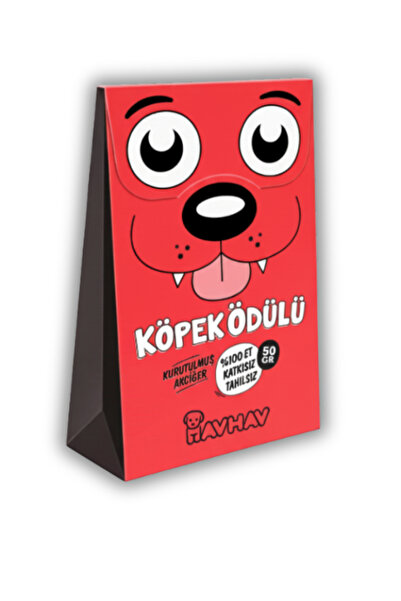 Havhav %100 Doğal Kurutulmuş Sığır Akciğer Köpek Ödülü 2x50 Gram