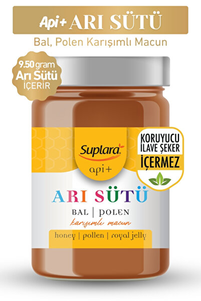 Suplara Api Plus Arı Sütü, Bal, Polen Karışımlı Macun Kids 450 g.