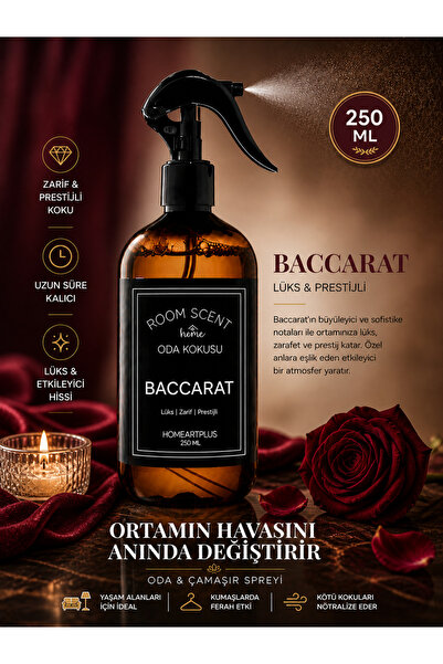homeartplus Baccarat Oda ve Ortam Kokusu Spreyi 250 ml