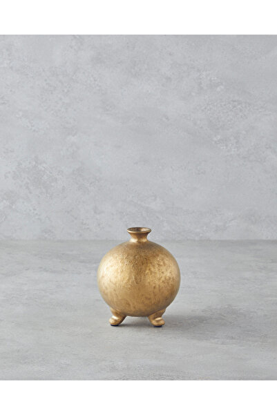 English Home Tresa Seramik Vazo 14 cm Gold