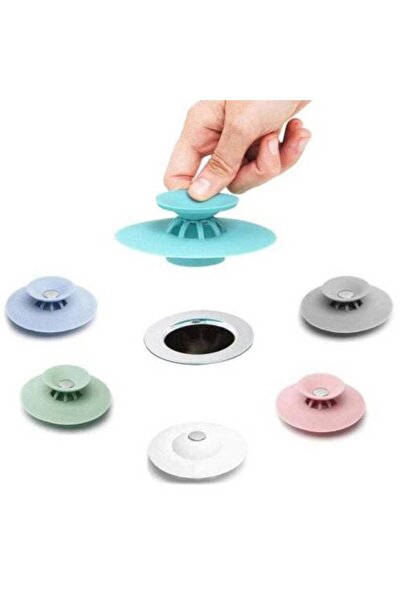 CMT Lavabo Tıpası Ve Süzgeç Silikon Lavabo Süzgeci Tıkanma Önleyici