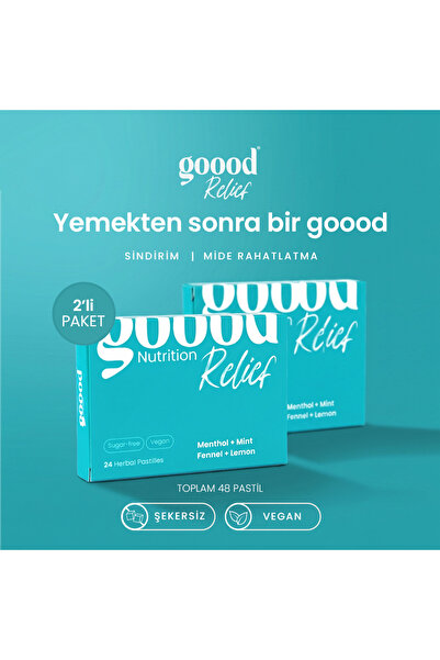 Goood Nutrition Goood Relief Sindirim Destekleyici Bitkisel Pastil (Mide Raha...