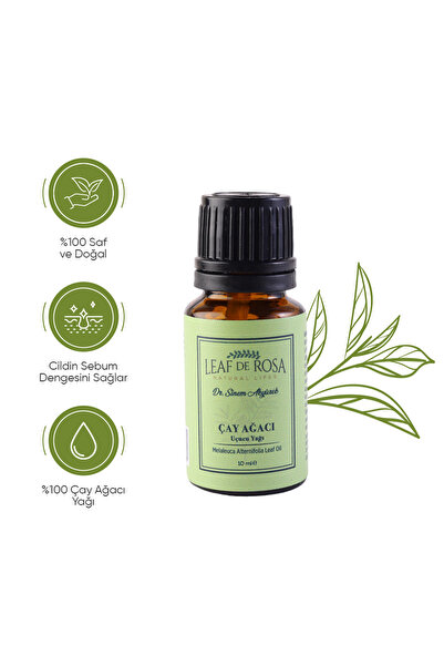 LEAF DE ROSA Tea Tree Essential Oil 10 ml - 100% Pure and Natural - Anti-Acne...