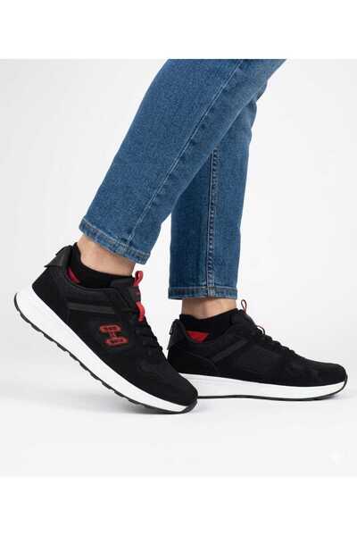 Shubuu Pantofi sport negri pentru bărbați, pantofi confortabili pentru alerga...