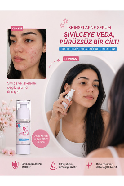 SHINSEI Gözenek Görünümü Azaltmaya Yardımcı Serum – Sebum Dengeleyici