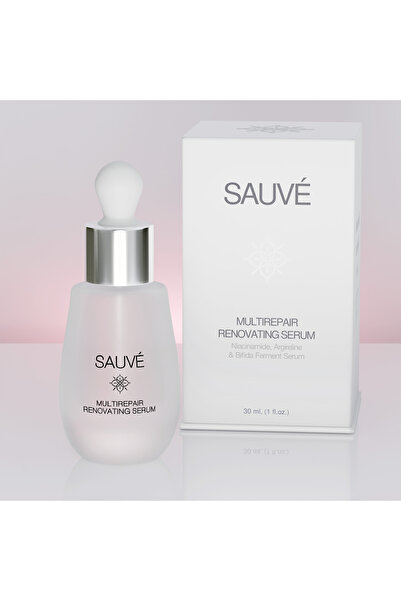 Sauvé Multirepair Renovating Serum 30 ml - Complex Intensiv Restructurant pentru Ten cu Niacinamide, Peptide, Argireline si Probiotice, Produs pentru Skincare