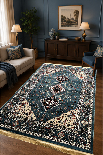 ünalcarpet 4m2 - 6m2 Modern Kalın Sık Dokuma Salon Ve Oturma Odası Halısı Yum...