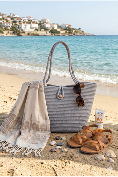 cott land Beach Bag Supla Cord Rope Handmade