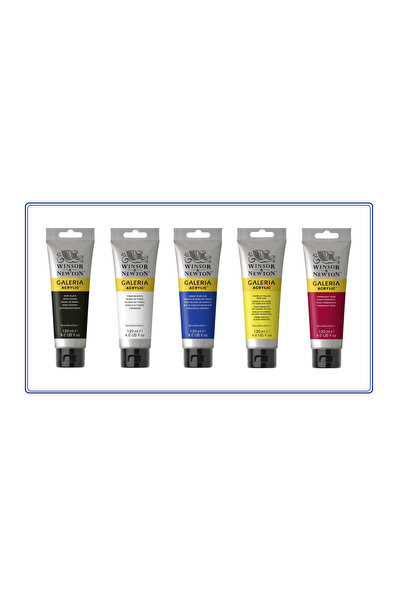 Winsor Newton Galeria 120 ml. 5 Renk Premium Akrilik Boya Seti