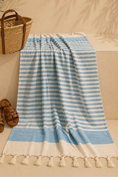 bb butik basic Ριγέ πετσέτα θαλάσσης Buldan BH3636