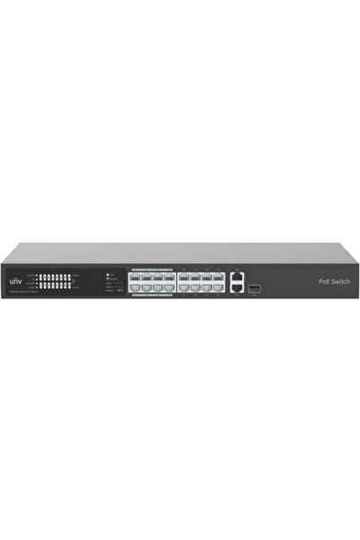 Uniview Switch cu 16 porturi PoE, 1 port Gigaethernet, 1 port combinat - UNV ...
