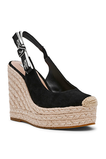 Steve Madden %90 Oğlak Derisi, %10 Tekstil Siyah Kadın Topuklu Ayakkabı DEMMI