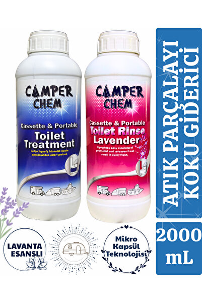 CAMPER CHEM Karavan Tuvalet Kimyasalı Atık Parçalayıcı Koku Giderici 2 Li Eko...