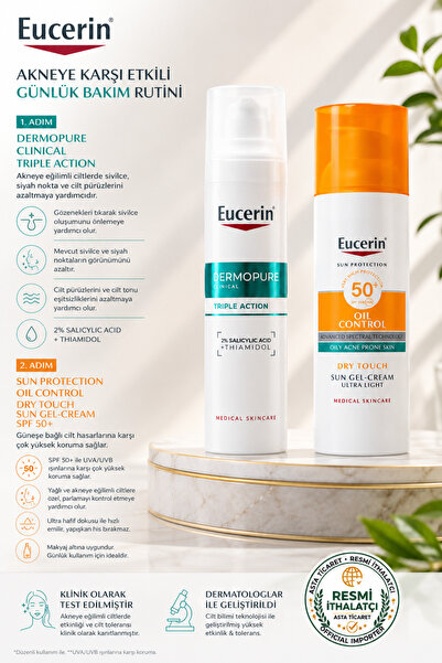 Eucerin Dermopure Anti-Acne Triple Effect Corrective Liquid 40 ml + Sunscreen...