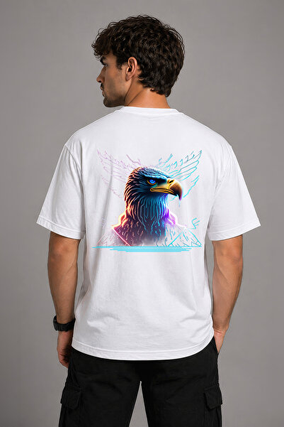 TURAN TACTICS Bürküt (Neon Eagle) Designed Comfortable Fit Unisex T-Shirt