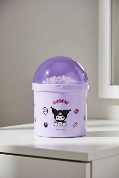SANRIO Lisanslı Kuromi Çift Uçlu Ve Yumuşak Pamuklu Bakım Çubuğu (150 Adet)