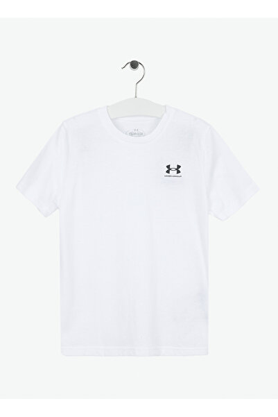 Under Armour Beyaz Erkek Çocuk T-Shirt UA B SPORTSTYLE LC SS