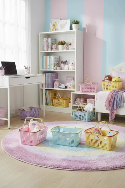 SANRIO Lisanslı Hello Kitty Ve Arkadaşları Renkli Saplı Mini Masa Üstü Düzenl...