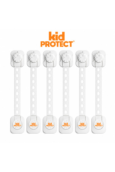 KidProtect Siguranță pentru ușă pentru copii, set de 6 piese - Produs nou