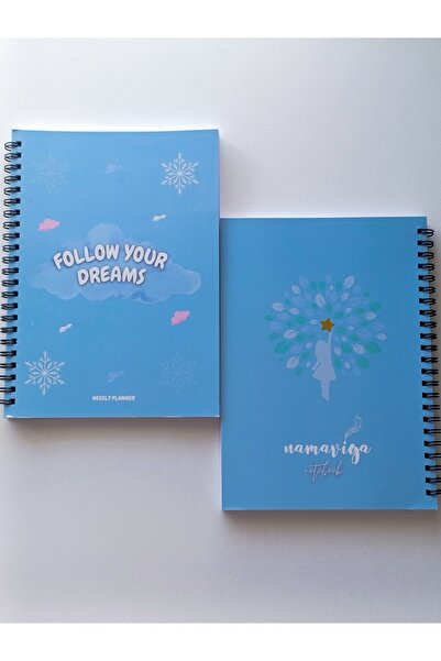namaviga notebook A5 Spiralli Süresiz Haftalık Planlayıcı Dream Ajanda