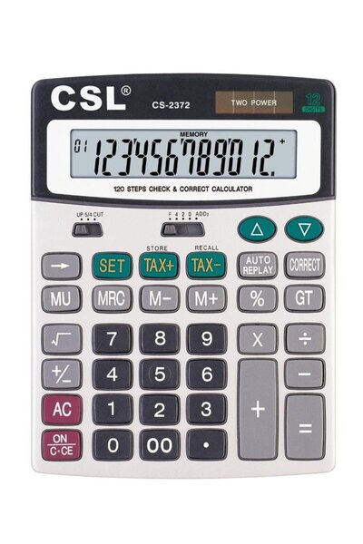 CSL CS-2372 12 Hane Masa Tipi İşlem Kontrollü Hesap Makinesi