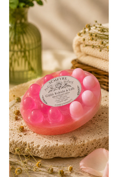 Günebakan Rose & Fiber Massage & Cellulite Soap - Güllü Series