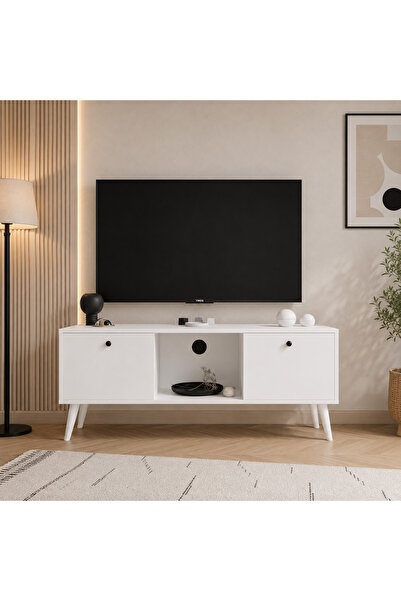 ALONEX HOME FORS BEYAZ TV ÜNİTESİ, 140 CM EKONOMİK ÜNİTE, TV SEHPASI