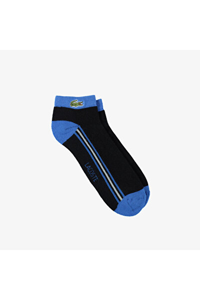 Lacoste Unisex Çizgili Siyah Çorap