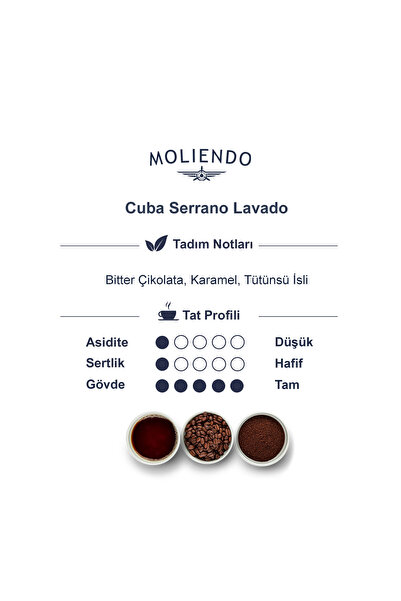 Moliendo Finest Coffee Cuba Serrano Lavado Pratik Filtre Kahve 10x10 g