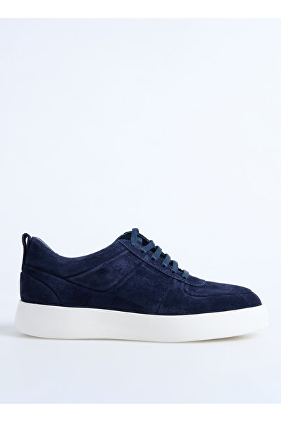 Fabrika Lacivert Erkek Deri Sneaker ROSSI-CAVANI-SUET