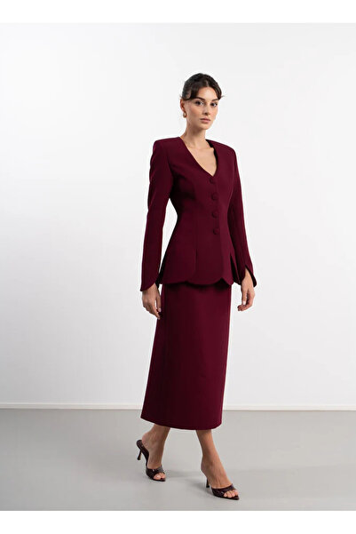 Atelier Aliz Bordo Kadın Etek ALZ-7302