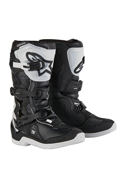 Alpinestars TECH 3S Kros Genç Motosiklet Botu Beyaz Siyah
