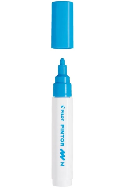 Pilot Marker de vopsea Pintor, vârf rotund M 1.4 mm, albastru
