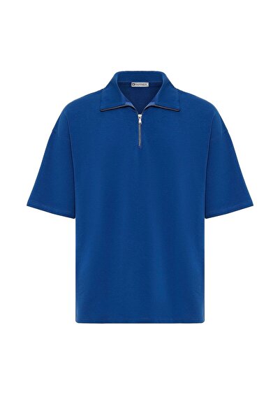 S13 Store Basic Zipper Collar T-Shirt