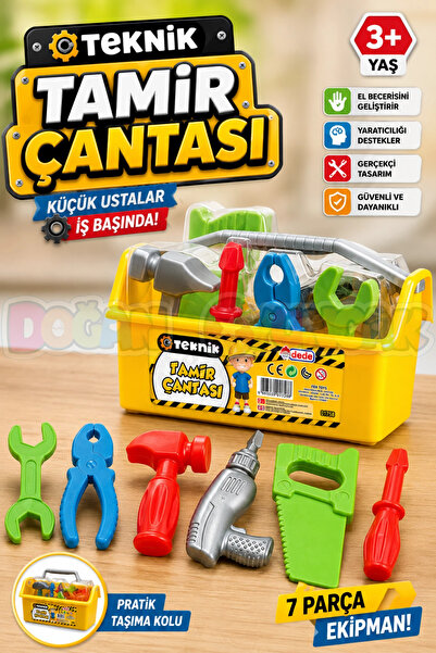Doğan Oyuncak Dünyası Teknik Tamir Çantası - Oyuncak Tamir Setleri - Tamir Al...