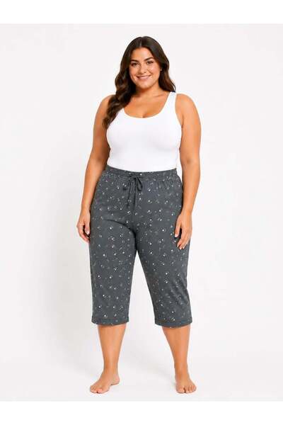 Pemilo Women's Plus Size Milan Capri Single Bottom