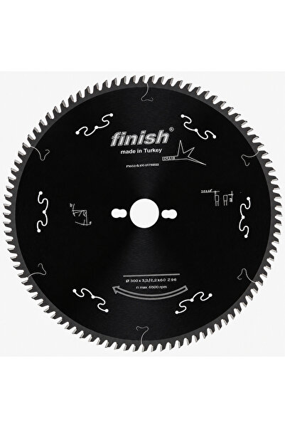 Finish TRP Dişli Hassas Kesim Testeresi 300x3,2x30 Diş 96 Black Series