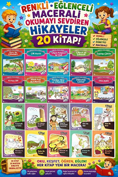 Ata Yayıncılık 2.Sınıf Renkli Eğlenceli Maceralı Okumayı Sevdiren Hikayeler (...