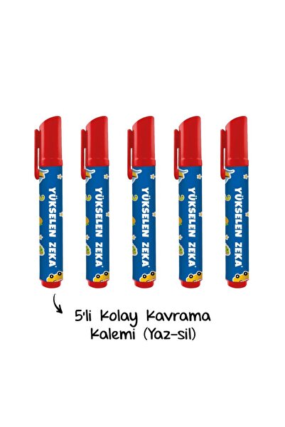 yükselen zeka Kolay Kavrama Kalemi 5’li (Yaz-Sil)