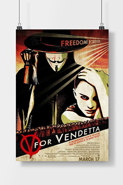 Luna Marissa V for Vendetta Poster Çerçevesiz Duvar Posteri