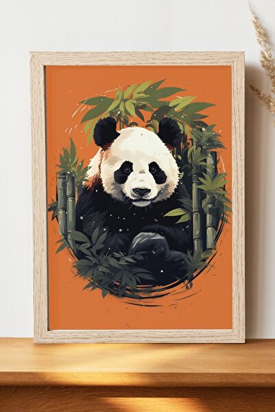 Luna Marissa Αφίσα Panda - Αφίσα τοίχου από γυαλιστερό χαρτί χωρίς πλαίσιο