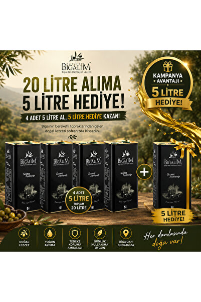 Sızma Zeytinyağı 20lt 5lt Hediyeli