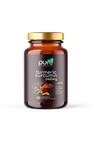 pureorganics Curcumin 96% curcuminoide – Inflamație și protecție | 60 capsule