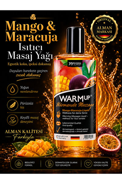 Joy Division Warm Up Mango+Maracuya Aromalı Isıtıcı Masaj Jeli 150 Ml