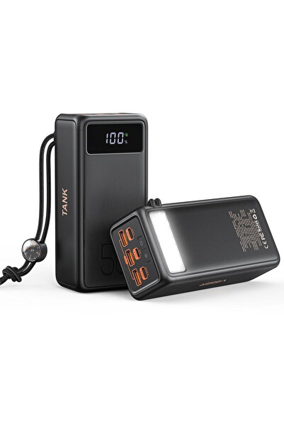 Veger Baterie portabila W5001C, 56000 mAh, USB-A, USB-C, Lightning, Negru
