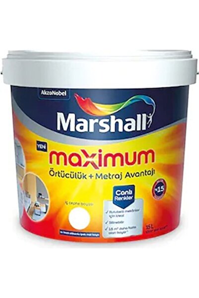 Marshall Maximum Silikonlu Ipek Mat Beyaz 7,5